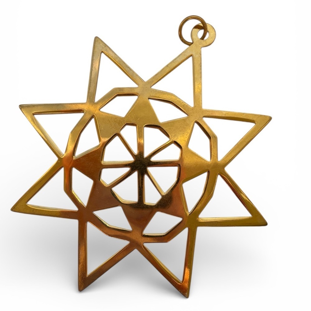 Metropolitan Museum of Art star ornament, 1979, 24k gold plated brass